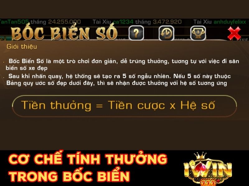 Cơ chế tính thưởng chuẩn nhất của game