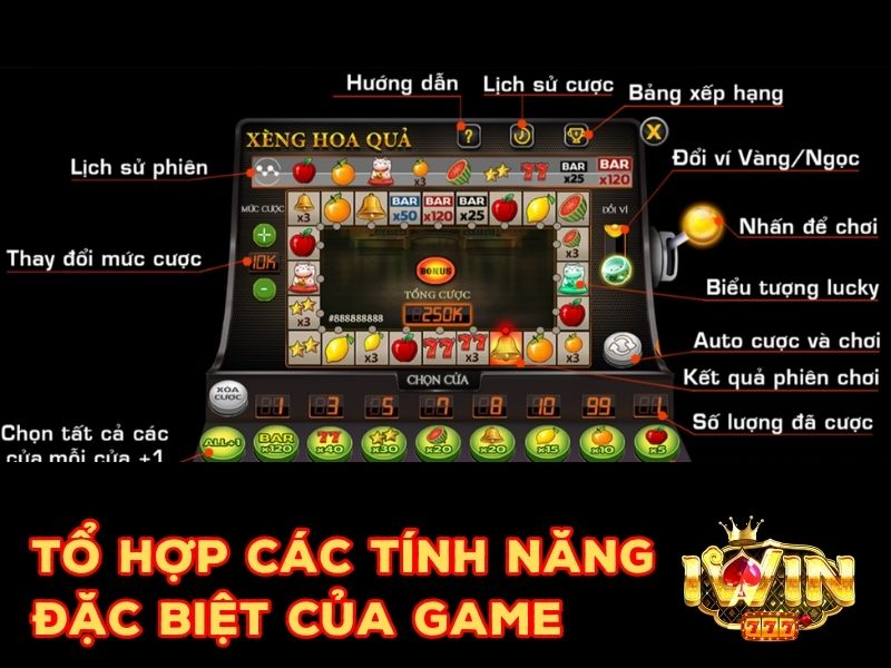 Các tổ hợp biểu tượng độc quyền của game